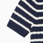 TOMMY HILFIGER [Official Headquarters] Slim Cable Knit Short-Sleeve Sweater