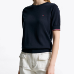 TOMMY HILFIGER [Official Headquarters] Cotton Crewneck Stitch Sweater