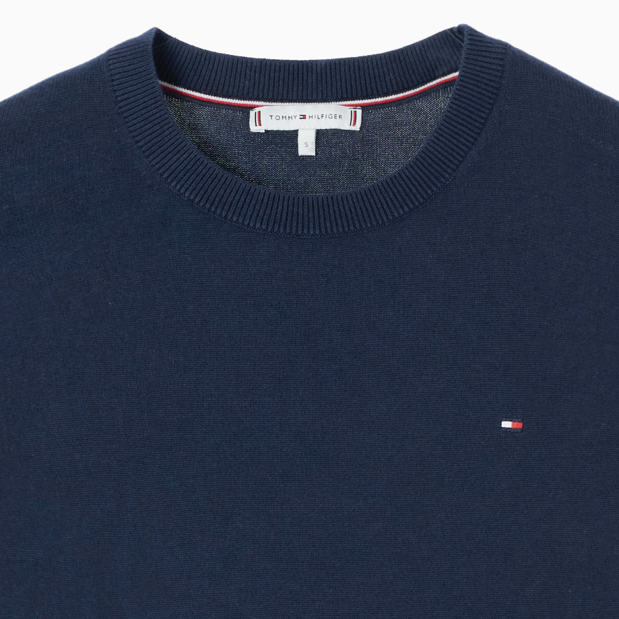 TOMMY HILFIGER [Official Headquarters] Cotton Crewneck Stitch Sweater