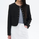 8 seconds Snap-Button Jacket – Black