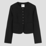 8 seconds Snap-Button Jacket – Black