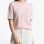 TOMMY HILFIGER [Official Headquarters] Cotton Crewneck Stitch Sweater