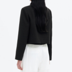 8 seconds Tweed Short Jacket – Black