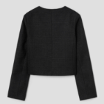 8 seconds Tweed Short Jacket – Black