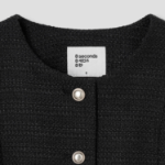 8 seconds Tweed Short Jacket – Black