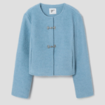 8 seconds Boucle Buckle Short Jacket – Sky Blue