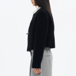 8 seconds Boucle Buckle Short Jacket – Black