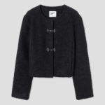 8 seconds Boucle Buckle Short Jacket – Black