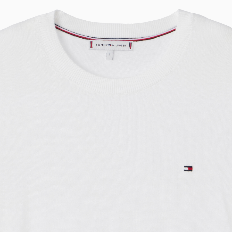 TOMMY HILFIGER [Official Headquarters] Cotton Crewneck Stitch Sweater