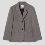 8 seconds Checked Tailored Jacket – Grey