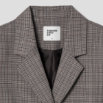 8 seconds Checked Tailored Jacket – Grey