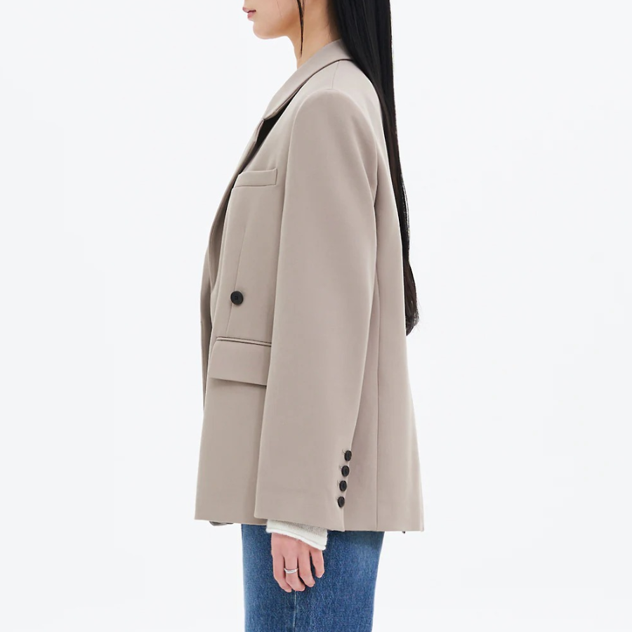 8 seconds Oversized Tailored Jacket – Beige