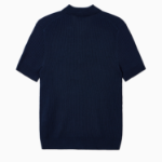TOMMY HILFIGER [Official Headquarters] Ribbed Button Polo Sweater