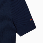 TOMMY HILFIGER [Official Headquarters] Ribbed Button Polo Sweater