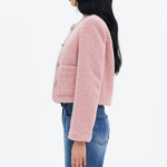 8 seconds Pink Boucle Tweed Jacket – Light Pink