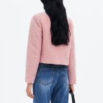 8 seconds Pink Boucle Tweed Jacket – Light Pink