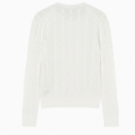 TOMMY HILFIGER [Official Headquarters] Cotton Cable Crewneck Sweater