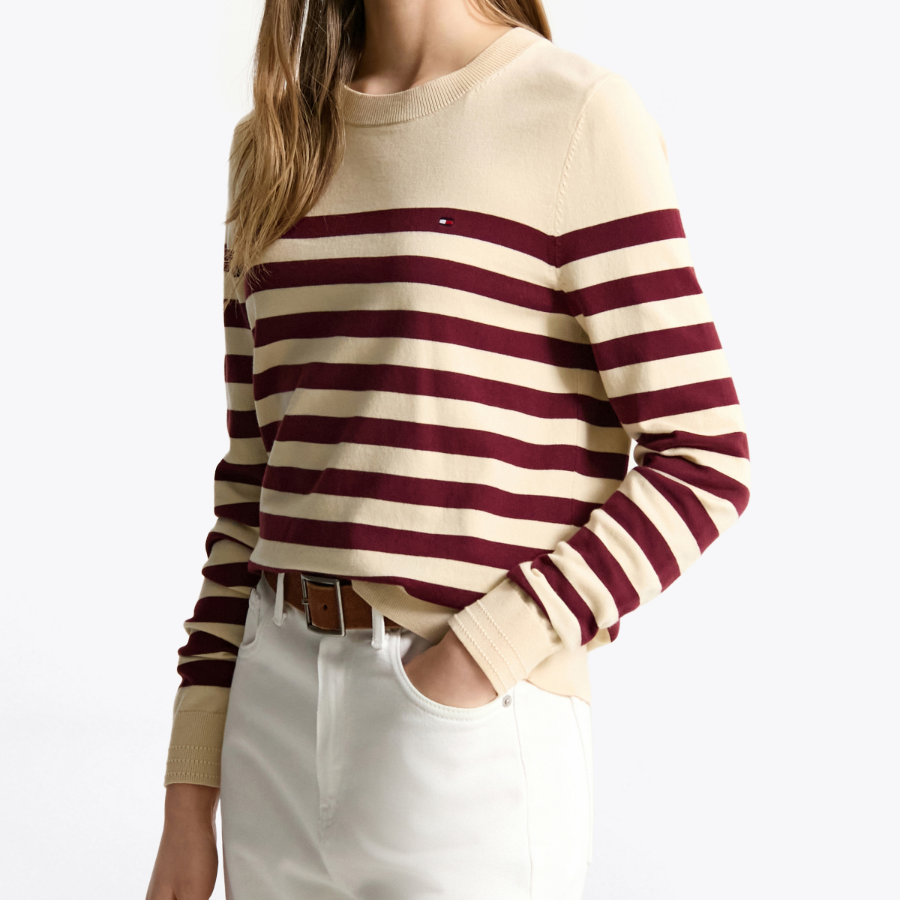 TOMMY HILFIGER [Official Headquarters] Cotton Jersey Stitch Sweater