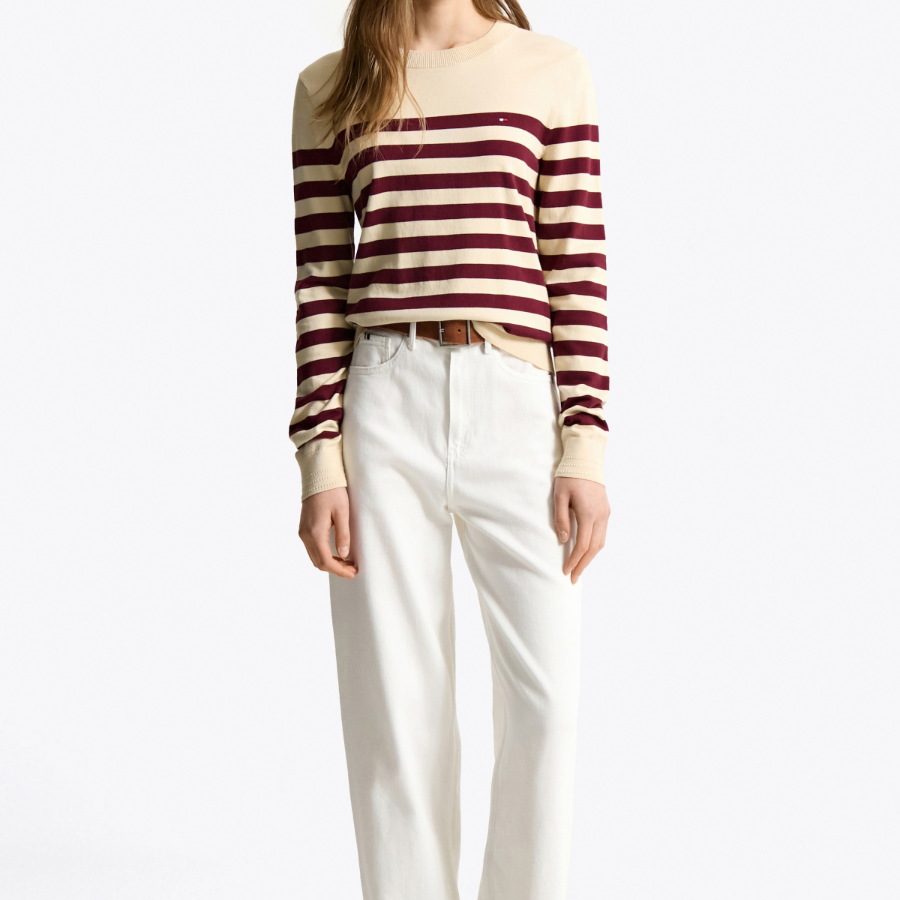 TOMMY HILFIGER [Official Headquarters] Cotton Jersey Stitch Sweater