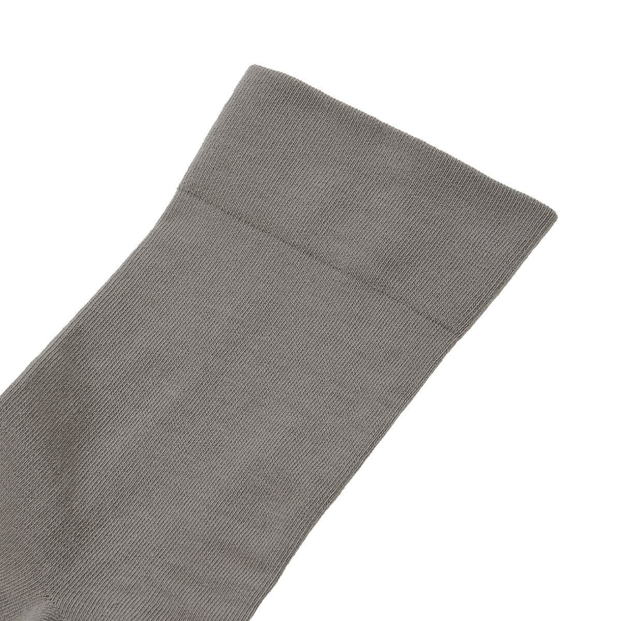 JAJU Cotton Non-Pressure Plain Socks – Grey