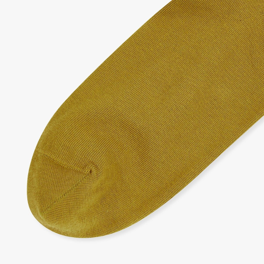 JAJU Cotton Non-Pressure Plain Socks – Olive