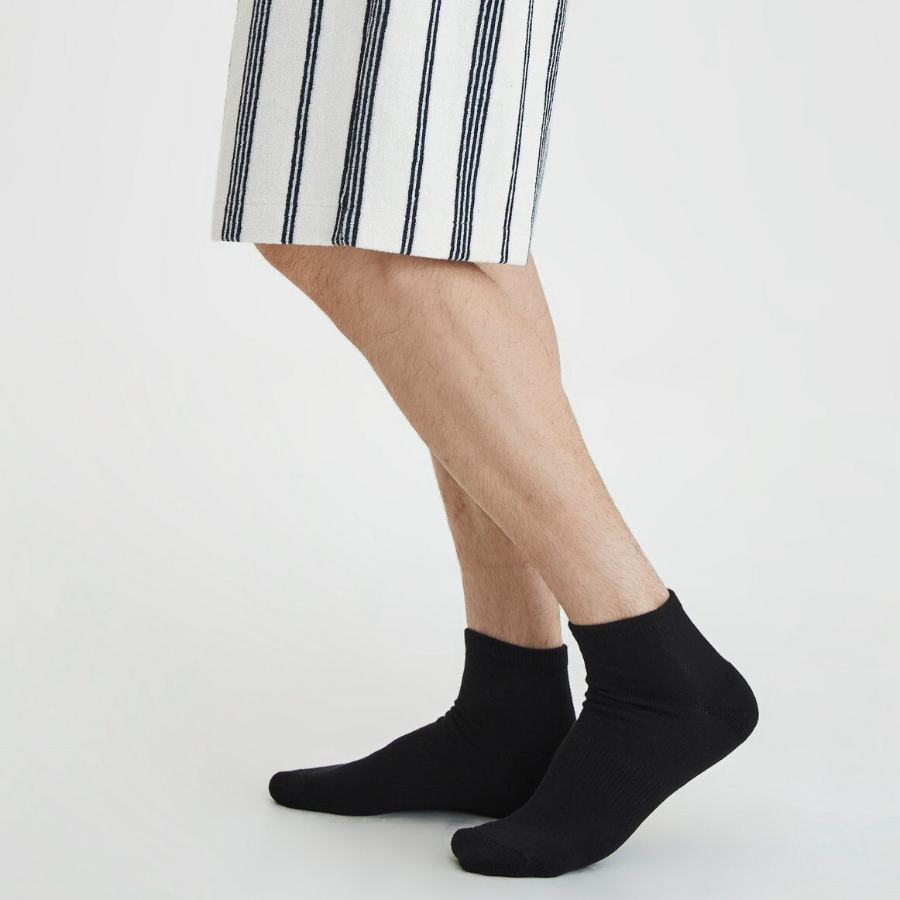 JAJU Active Support Sneaker Socks 3-Pack – Black