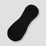 JAJU Cotton High-Cut No-Show Socks 5-Pack – Black