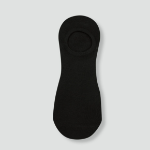 JAJU Cotton High-Cut No-Show Socks 5-Pack – Black