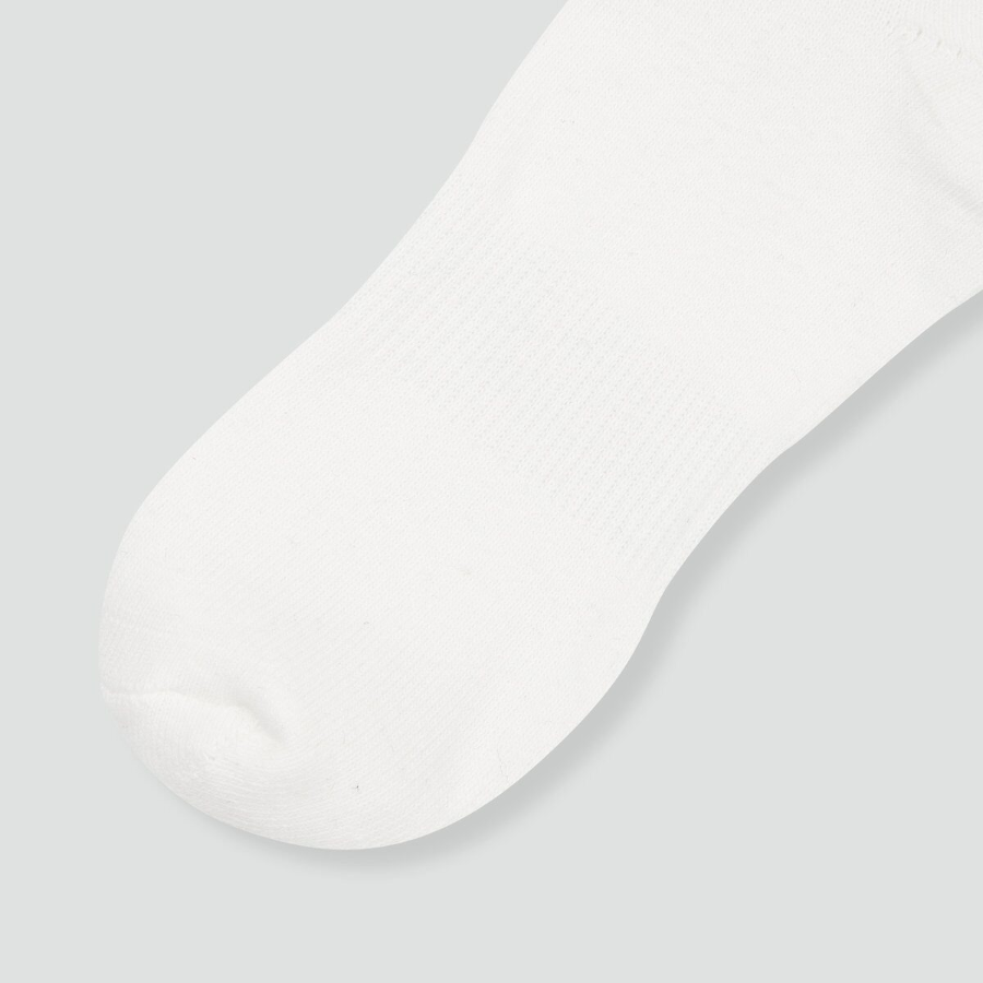 JAJU Active Support Mid-Crew Socks 3-Pack – White