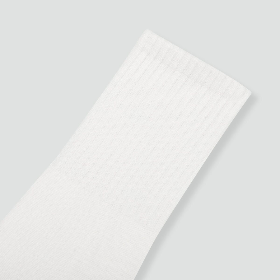 JAJU Active Support Mid-Crew Socks 3-Pack – White