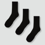 JAJU Active Support Mid-Crew Socks 3-Pack – Black
