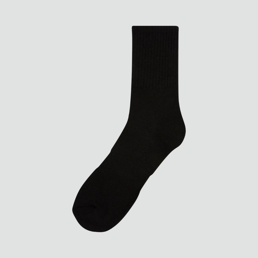 JAJU Active Support Mid-Crew Socks 3-Pack – Black