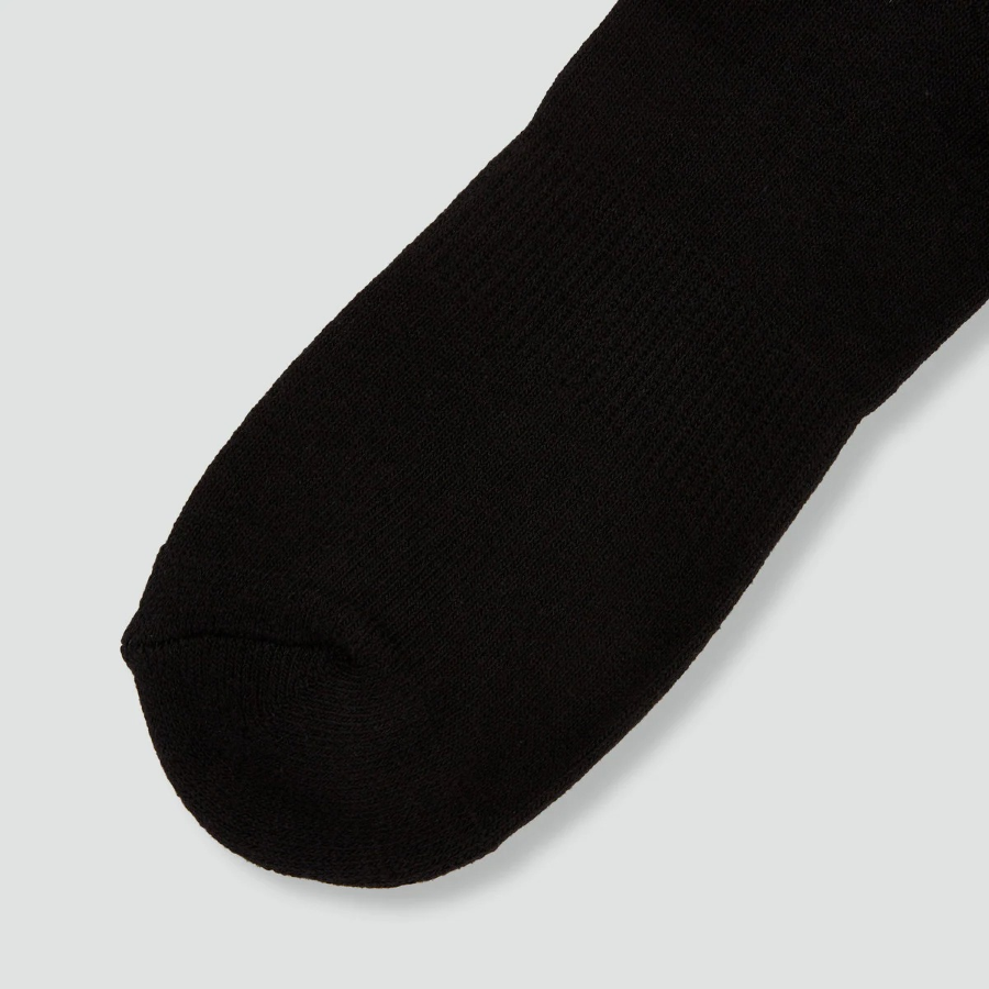 JAJU Active Support Mid-Crew Socks 3-Pack – Black