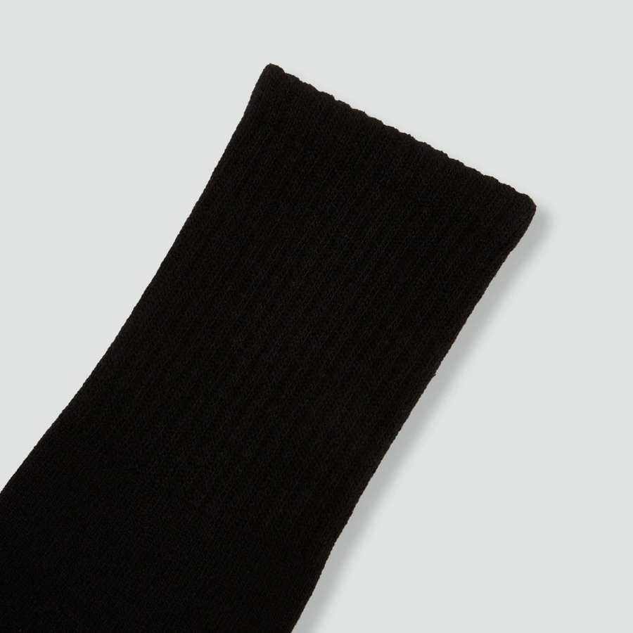 JAJU Active Support Mid-Crew Socks 3-Pack – Black