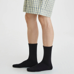 JAJU Active Support Mid-Crew Socks 3-Pack – Black