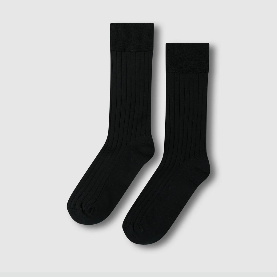 JAJU Silket Long Socks – Black