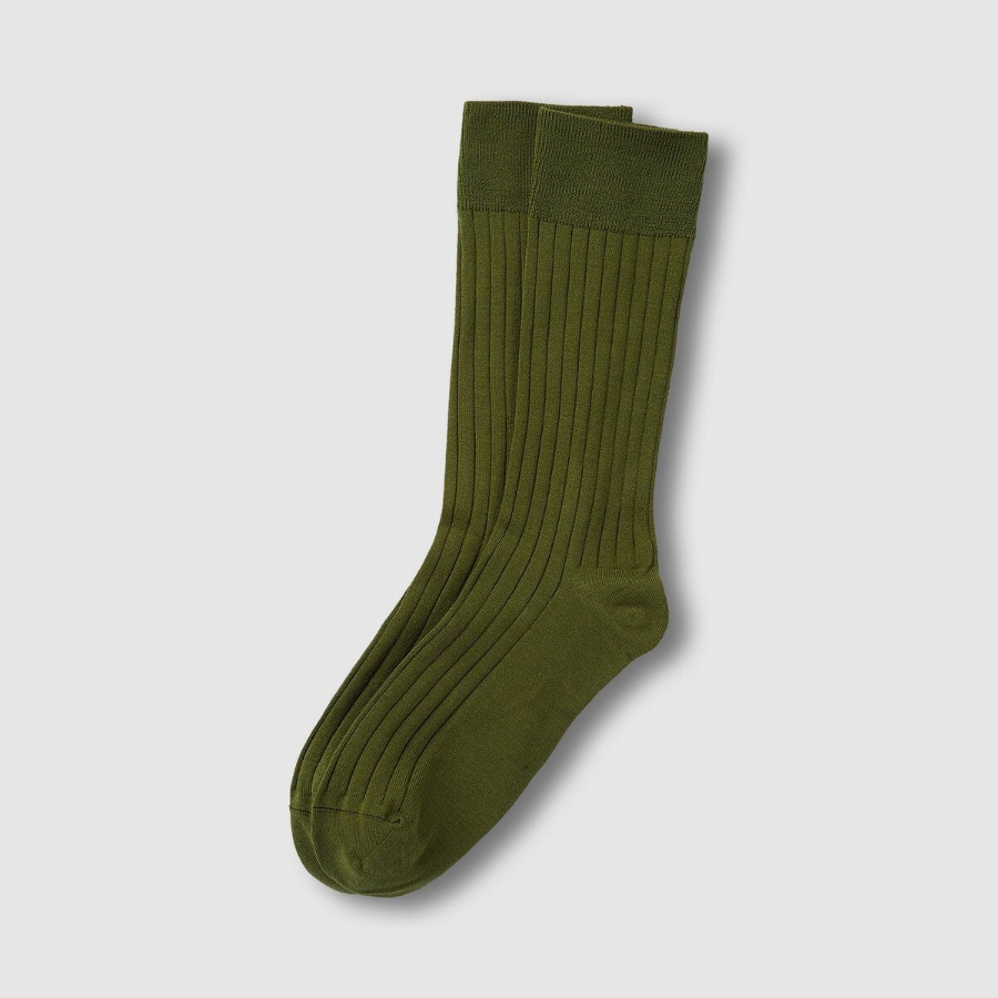 JAJU Silket Long Socks – Khaki