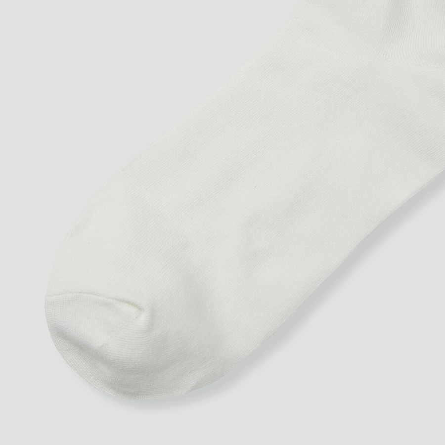 JAJU Cotton Ankle Socks 5-Pack – White