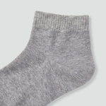 JAJU Cotton Ankle Socks 5-Pack – Melange Grey