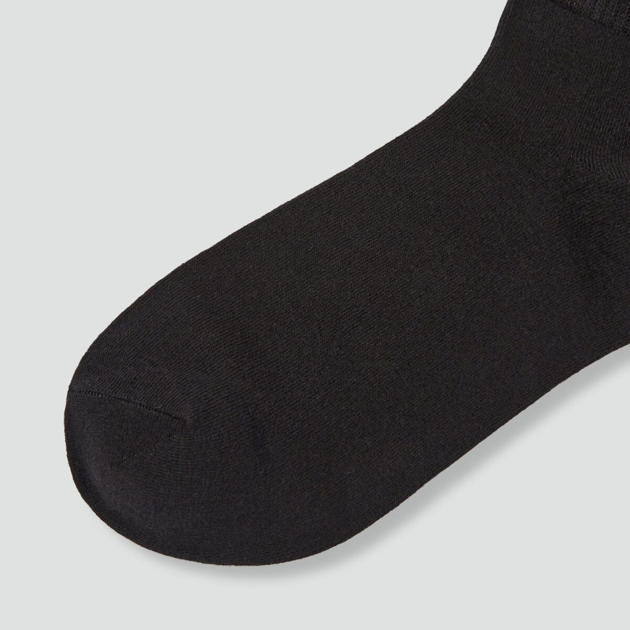 JAJU Cotton Ankle Socks 5-Pack – Black
