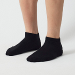 JAJU Cotton Sneaker Socks 5-Pack – Black