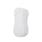 JAJU Cotton High-Cut Fake Socks 5-Pack – White