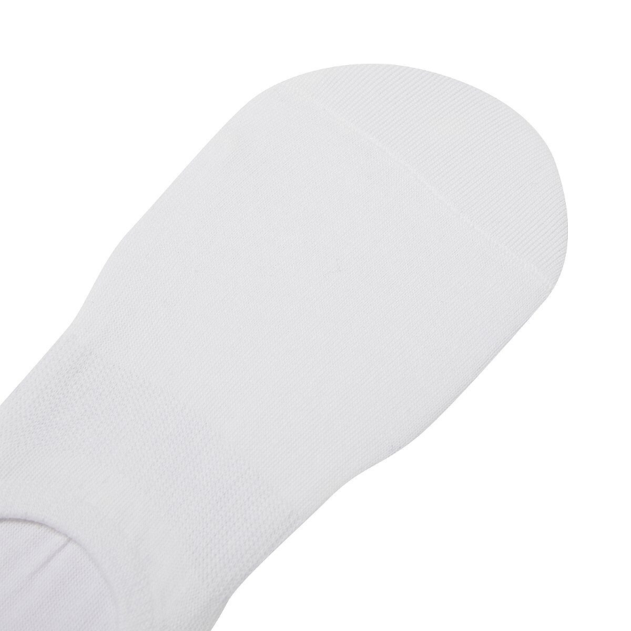 JAJU Cotton High-Cut Fake Socks 5-Pack – White