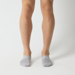 JAJU Cotton High-Cut Fake Socks 5-Pack – Melange Grey