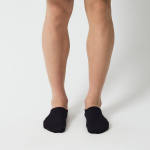 JAJU Cotton High-Cut Fake Socks 5-Pack – Black