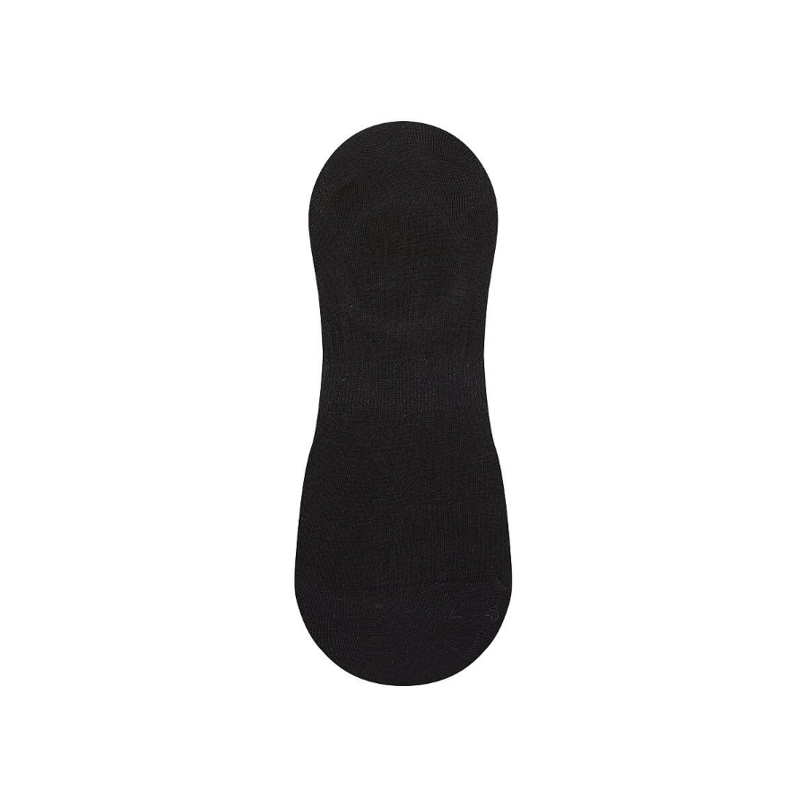 JAJU Cotton High-Cut Fake Socks 5-Pack – Black