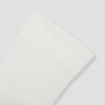 JAJU Cotton Non-Binding Ankle Socks – White