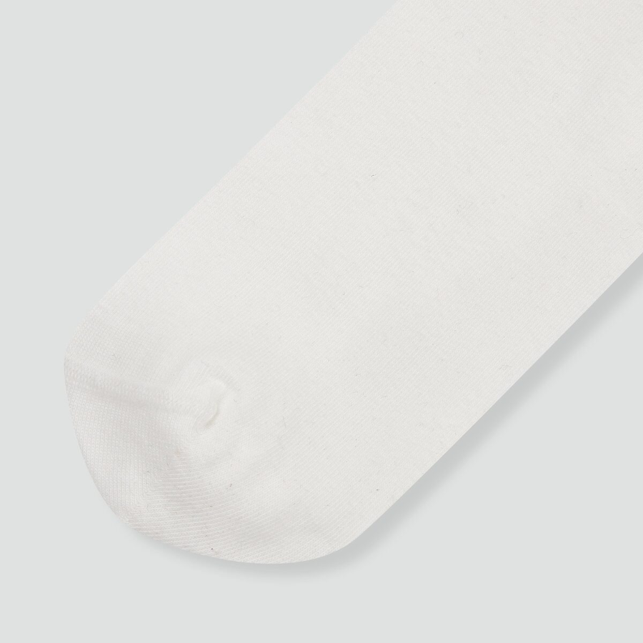 JAJU Cotton Non-Binding Ankle Socks – White