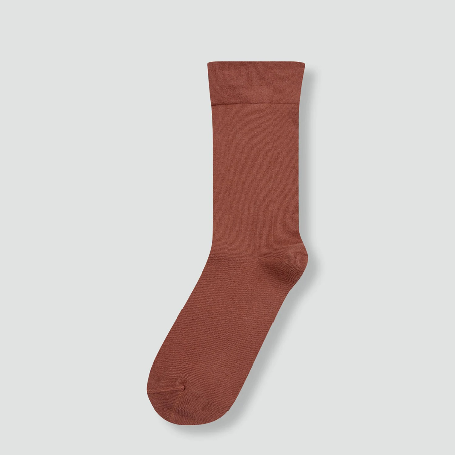 JAJU Cotton Non-Binding Long Socks – Brick