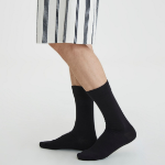 JAJU Cotton Non-Binding Long Socks – Black